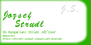 jozsef strudl business card